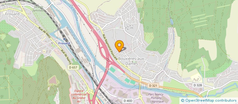 localisation de l'entreprise MADAME SANDRINE BERNARD  BOUXIERES-AUX-DAMES