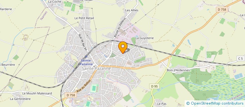 localisation de l'entreprise MADAME SANDRINE BERNARD à SAINTE-PAZANNE