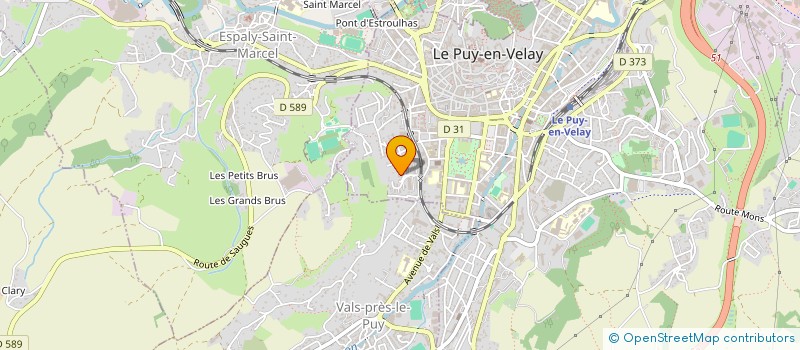 localisation de l'entreprise MADAME SANDRINE BERNARD  LE PUY-EN-VELAY