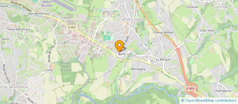 localisation de l'entreprise MADAME SANDRINE BERNEY à CRANVES-SALES