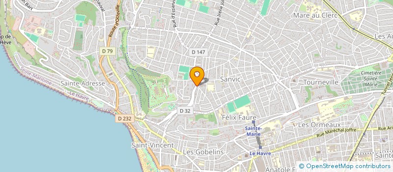 localisation de l'entreprise MADAME SANDRINE BERRY  LE HAVRE