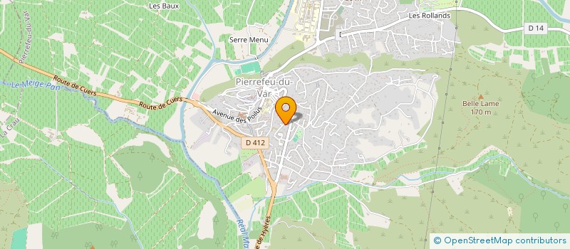 localisation de l'entreprise MADAME SANDRINE BERTAGNI  PIERREFEU-DU-VAR