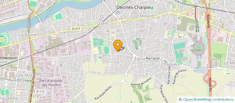 localisation de l'entreprise MADAME SANDRINE BERTET  DECINES-CHARPIEU