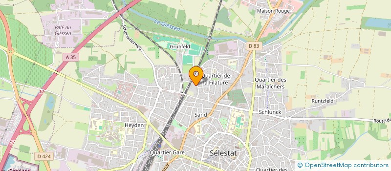 localisation de l'entreprise MADAME SANDRINE BERTHAUD à SELESTAT