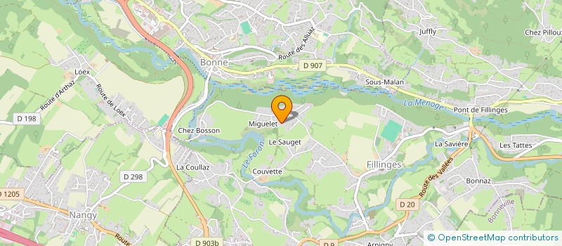 localisation de l'entreprise MADAME SANDRINE BERTHET  FILLINGES