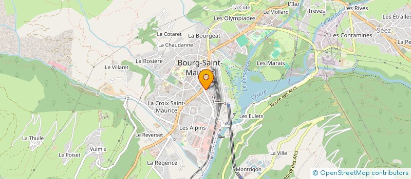 localisation de l'entreprise MADAME SANDRINE BERTHILLOT  BOURG-SAINT-MAURICE