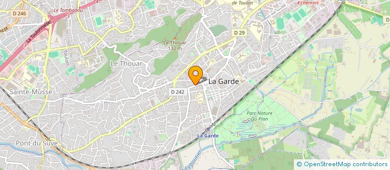 localisation de l'entreprise MADAME SANDRINE BERTIN à LA GARDE