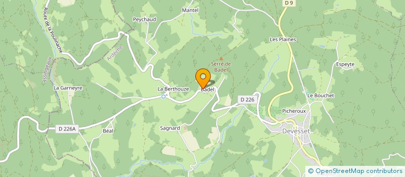 localisation de l'entreprise MADAME SANDRINE BERTRAND  DEVESSET