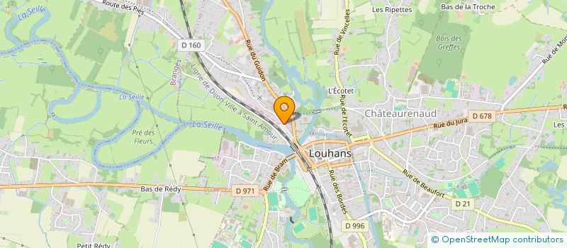 localisation de l'entreprise MADAME SANDRINE BESSONNARD à LOUHANS