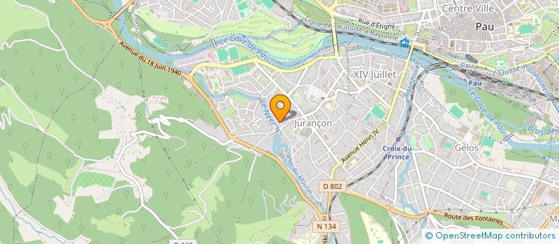 localisation de l'entreprise MADAME SANDRINE BESY  JURANCON