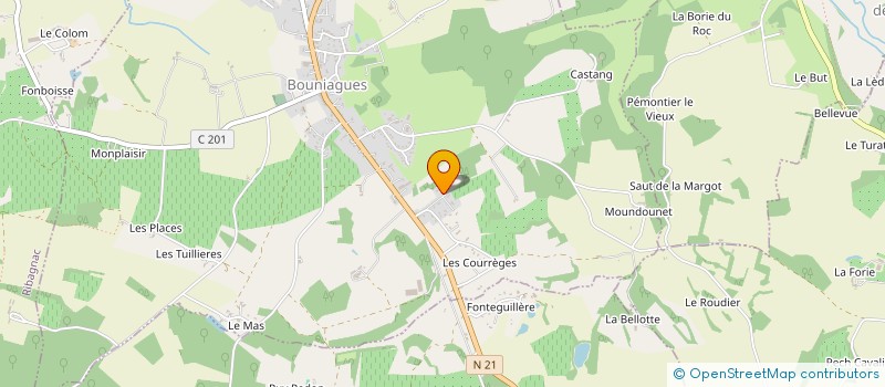 localisation de l'entreprise MADAME SANDRINE BETRANCOURT  RIBAGNAC