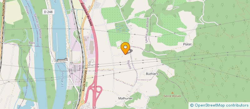 localisation de l'entreprise MADAME SANDRINE BEVILACQUA  SAULCE-SUR-RHONE