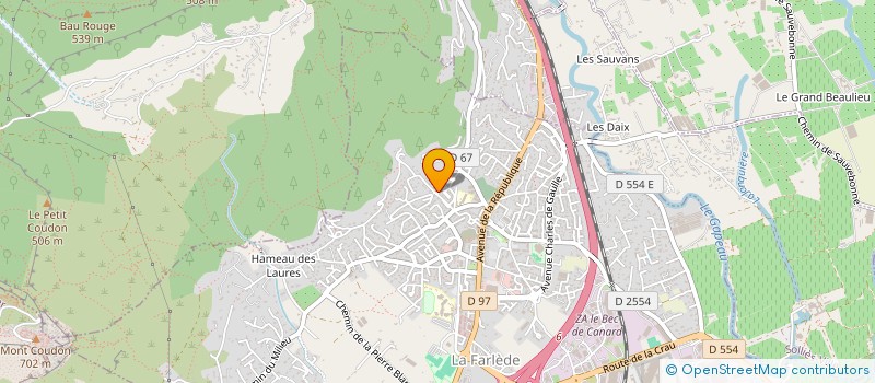 localisation de l'entreprise MADAME SANDRINE BEYLIE  LA FARLEDE