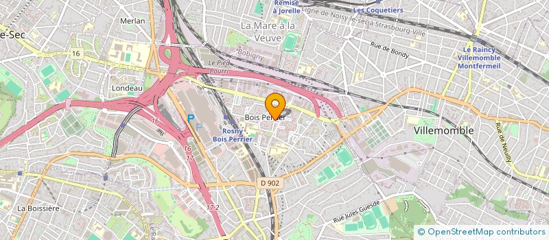 localisation de l'entreprise MADAME SANDRINE BEZAHAF à ROSNY-SOUS-BOIS