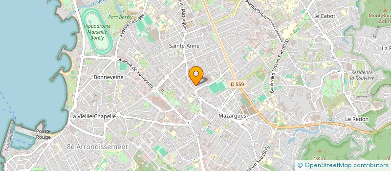 localisation de l'entreprise MADAME SANDRINE BI ASSIRA  MARSEILLE