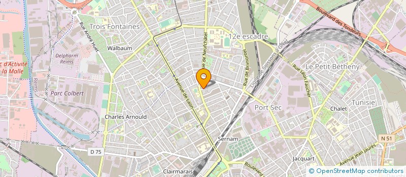 localisation de l'entreprise MADAME SANDRINE BIGEARD  REIMS