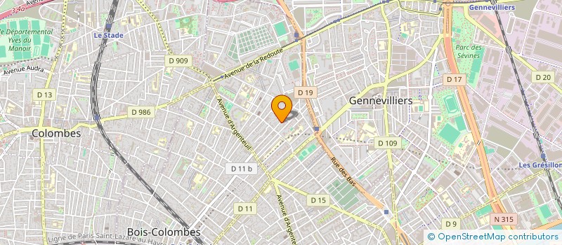localisation de l'entreprise MADAME SANDRINE BILLAT à ASNIERES-SUR-SEINE