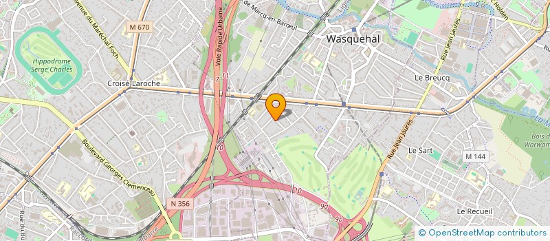 localisation de l'entreprise MADAME SANDRINE BILLION  WASQUEHAL