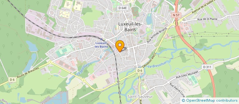 localisation de l'entreprise MADAME SANDRINE BILLY  LUXEUIL-LES-BAINS