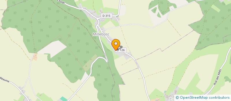 localisation de l'entreprise MADAME SANDRINE BIRCK  MILLEBOSC