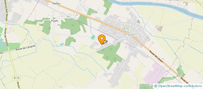 localisation de l'entreprise MADAME SANDRINE BISSAGNET  ORGUEIL