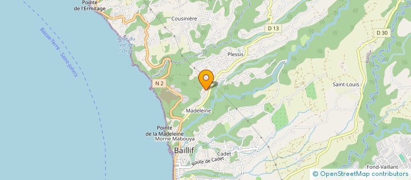 localisation de l'entreprise MADAME SANDRINE BISSAINTE à VIEUX-HABITANTS