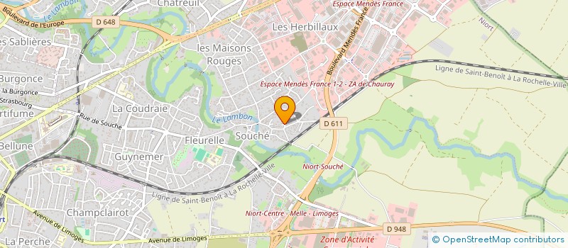 localisation de l'entreprise MADAME SANDRINE BITAUD à NIORT