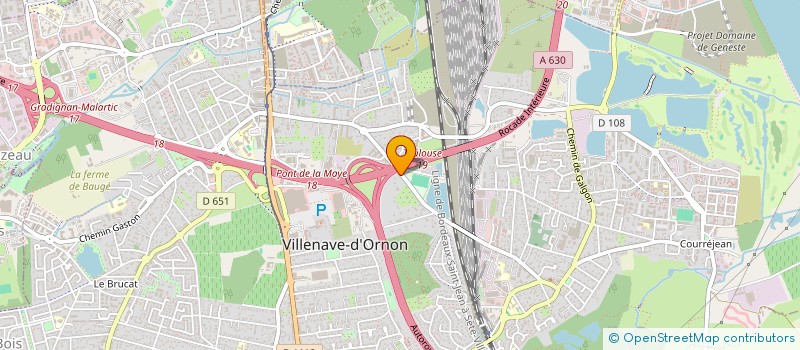 localisation de l'entreprise MADAME SANDRINE BLAISE  VILLENAVE-D'ORNON