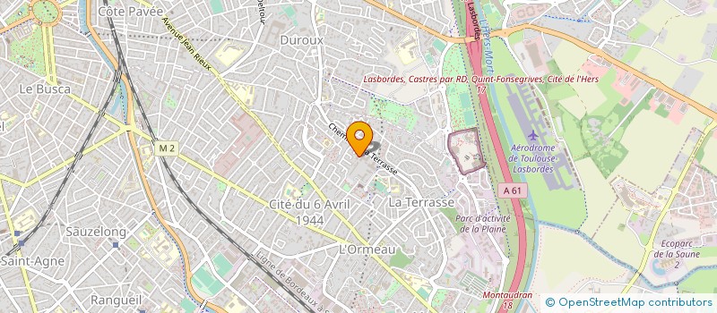 localisation de l'entreprise MADAME SANDRINE BLANC à TOULOUSE