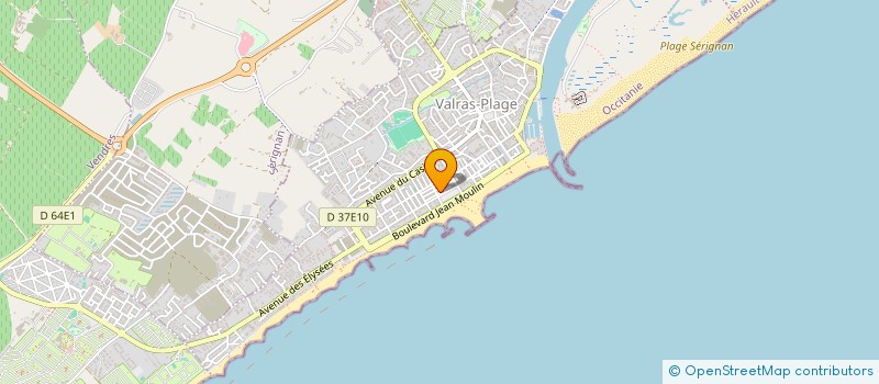 localisation de l'entreprise MADAME SANDRINE BOGGIANO  VALRAS-PLAGE