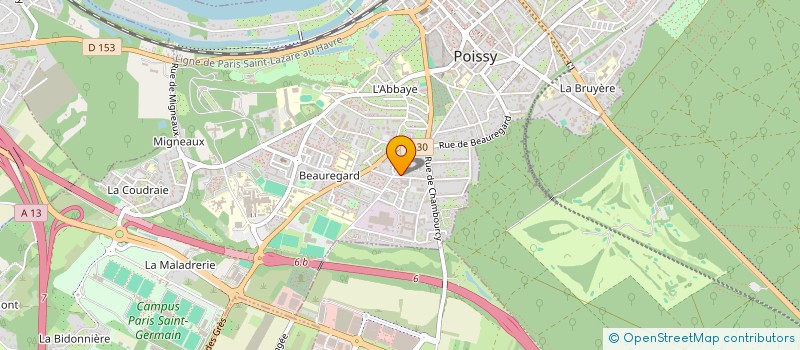 localisation de l'entreprise MADAME SANDRINE BOISSERY  POISSY