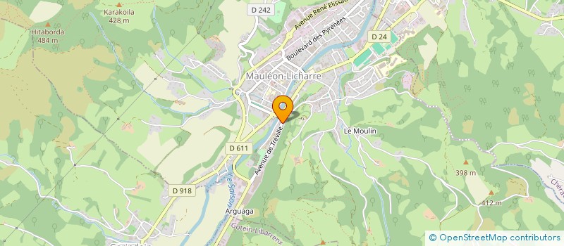 localisation de l'entreprise MADAME SANDRINE BONDIEU  MAULEON-LICHARRE