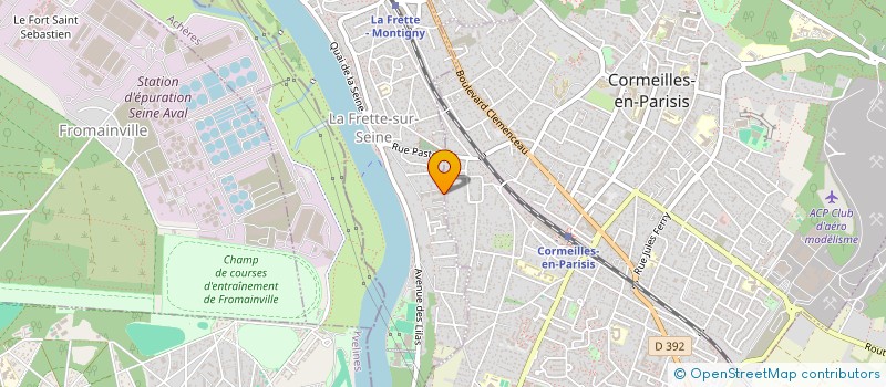 localisation de l'entreprise MADAME SANDRINE BONHOMME  LA FRETTE-SUR-SEINE