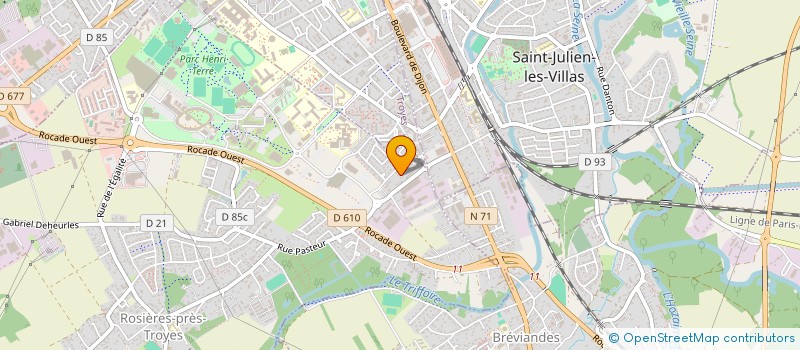 localisation de l'entreprise MADAME SANDRINE BONILLO  ROSIERES-PRES-TROYES