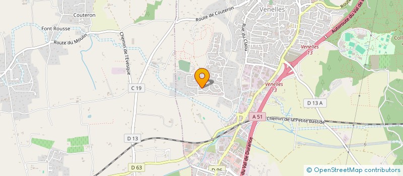 localisation de l'entreprise MADAME SANDRINE BONILLO  VENELLES