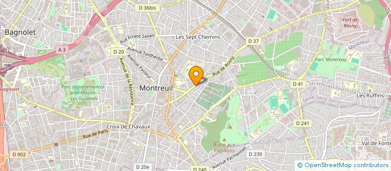 localisation de l'entreprise MADAME SANDRINE BONINI à MONTREUIL