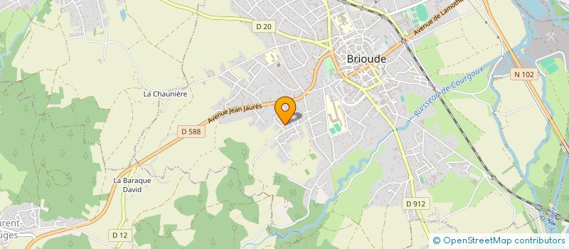 localisation de l'entreprise MADAME SANDRINE BONNET  BRIOUDE