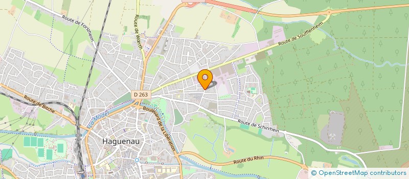 localisation de l'entreprise MADAME SANDRINE BONNET  HAGUENAU