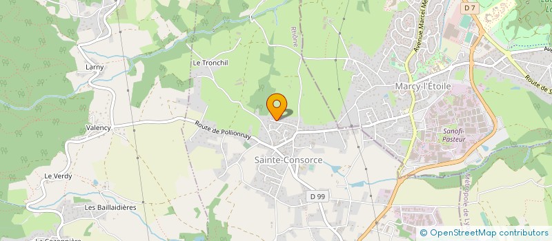 localisation de l'entreprise MADAME SANDRINE BONNETAT  SAINTE-CONSORCE