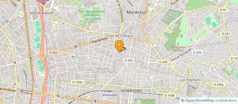 localisation de l'entreprise MADAME SANDRINE BONNETON à MONTREUIL