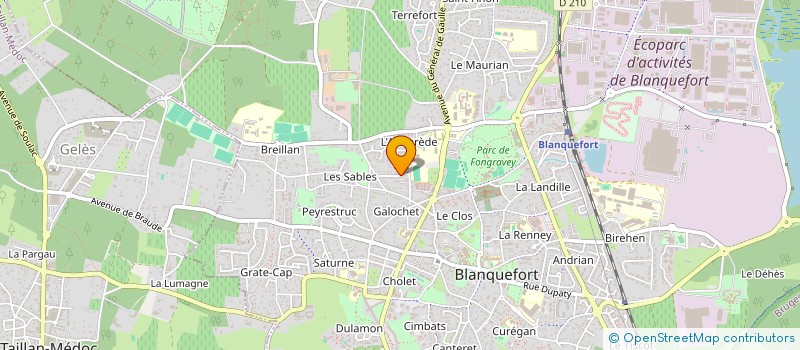 localisation de l'entreprise MADAME SANDRINE BONNIN à BLANQUEFORT