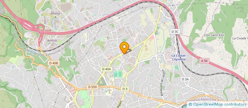 localisation de l'entreprise MADAME SANDRINE BORDAS  LA CIOTAT