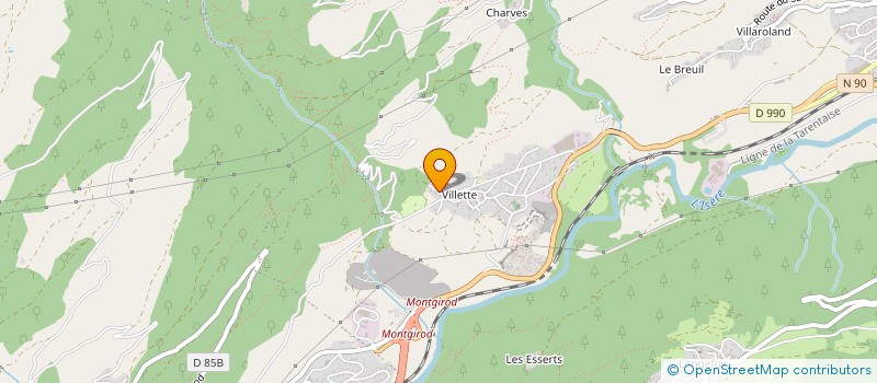 localisation de l'entreprise MADAME SANDRINE BORDON  AIME-LA-PLAGNE