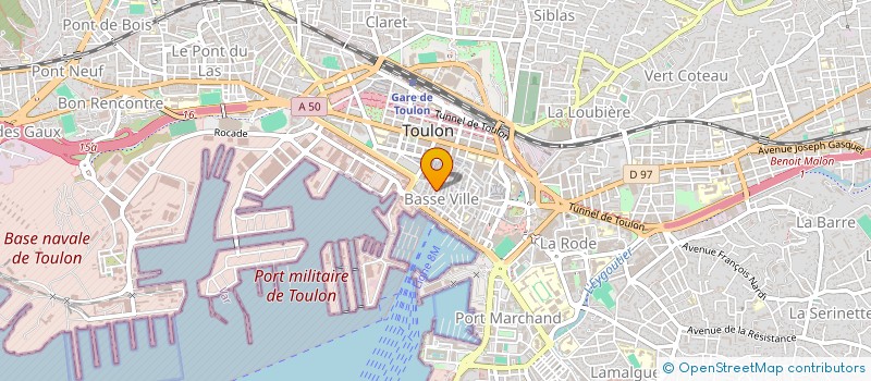 localisation de l'entreprise MADAME SANDRINE BORIE  TOULON