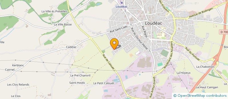 localisation de l'entreprise MADAME SANDRINE BOSCHET à LOUDEAC