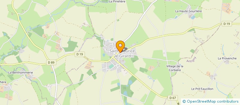 localisation de l'entreprise MADAME SANDRINE BOTTON à SAINT-MAURICE-LE-GIRARD