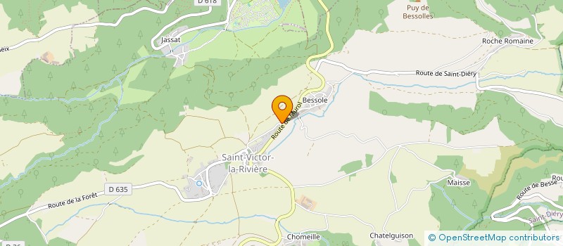 localisation de l'entreprise MADAME SANDRINE BOUCHARIN  SAINT-VICTOR-LA-RIVIERE