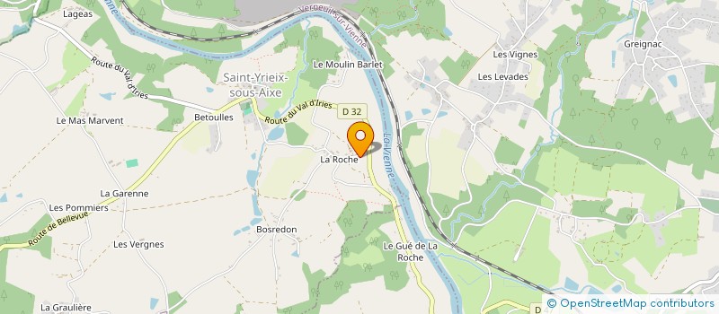 localisation de l'entreprise MADAME SANDRINE BOUCHETEIL à SAINT-YRIEIX-SOUS-AIXE