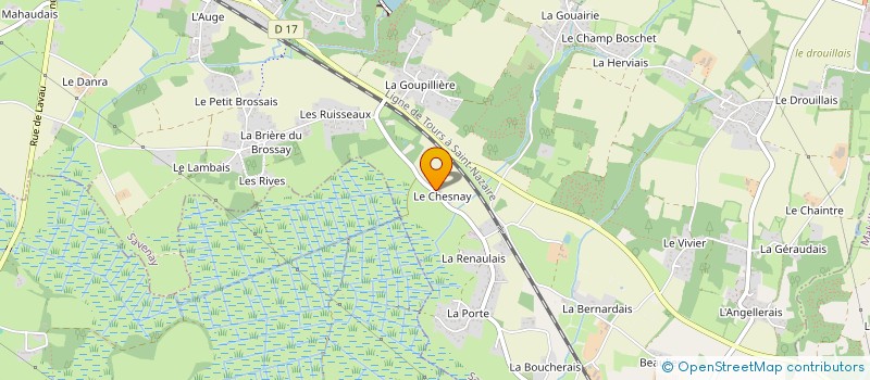 localisation de l'entreprise MADAME SANDRINE BOUGEARD  SAVENAY