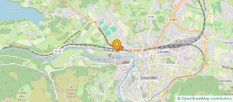 localisation de l'entreprise MADAME SANDRINE BOUILLON  LOURDES